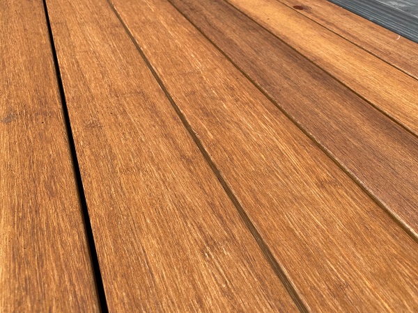 Bambus Terrasse ohne Schrauben hell und dunkel | BS-Holzdesign