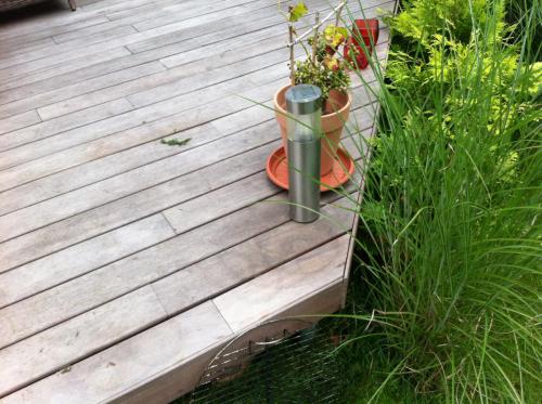 Cumaru Holzterrasse vergraut