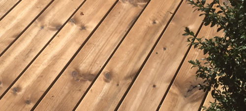 Thermokiefer Holzterrasse