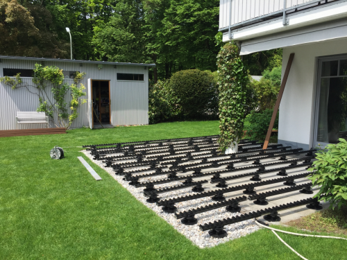 18cm Aufbau Holz Terrassenbau