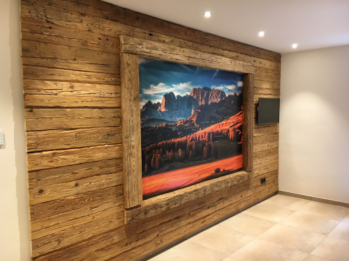 Altholz Wandverkleidung Bretter gehackt  (3)