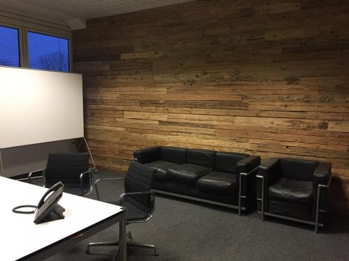 Altholz Wandverkleidung hell rustikal