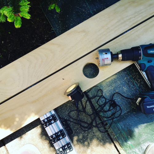 Beleuchtung Holzterrasse Led