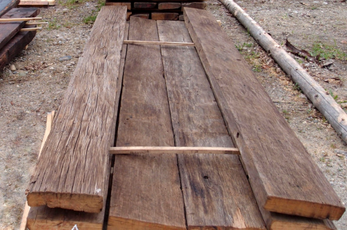 Eiche Altholz Blockwand