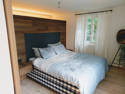 Holz Wand Schlafzimmer