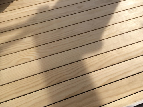 Holzboden Dachterrasse ohne  Schrauben