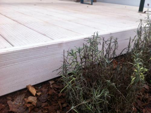Holzterrasse Blende