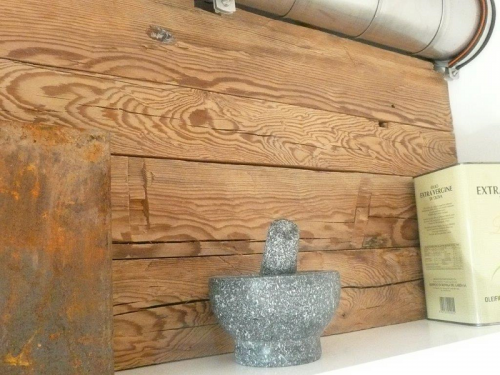Kueche Wandverkleidung Holz