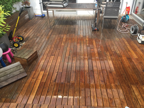 Pflege Holzterrasse