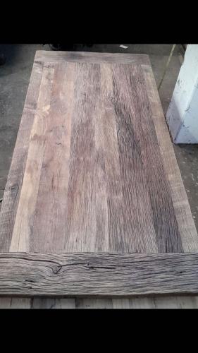 Tischplatte Eiche rustikal Querfries