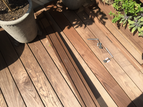 demontieren Terrassendiele