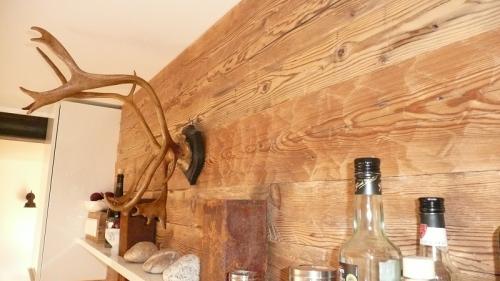 gehackte Bretter Altholz