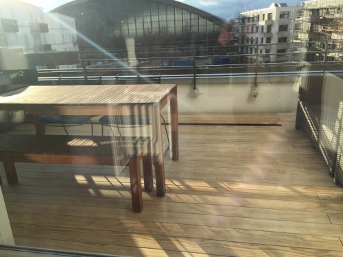 niedriger Aufbau Dachterrasse